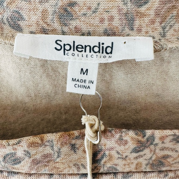 New Splendid Josephine Sweatshirt top pullover floral boho print - Picture 13 of 16